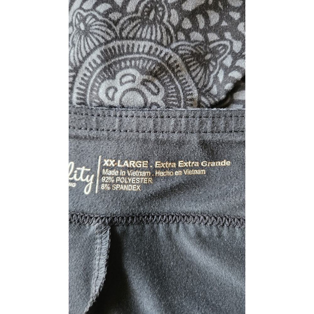 Tranquility Womens Skort XXL Black Gray Geometric Pull On Athletic Stretch - Picture 7 of 7